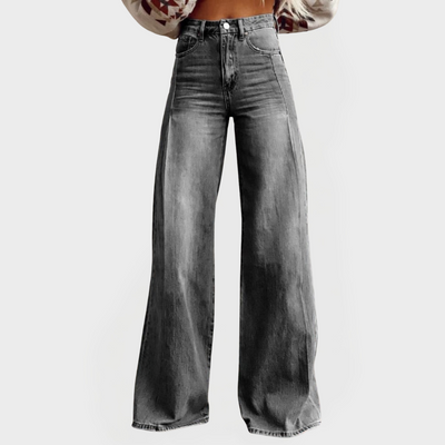 Stilfulde Jeans Bukser med Bred Benåbning