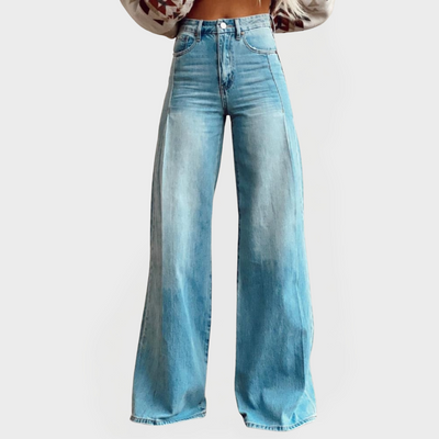 Stilfulde Jeans Bukser med Bred Benåbning