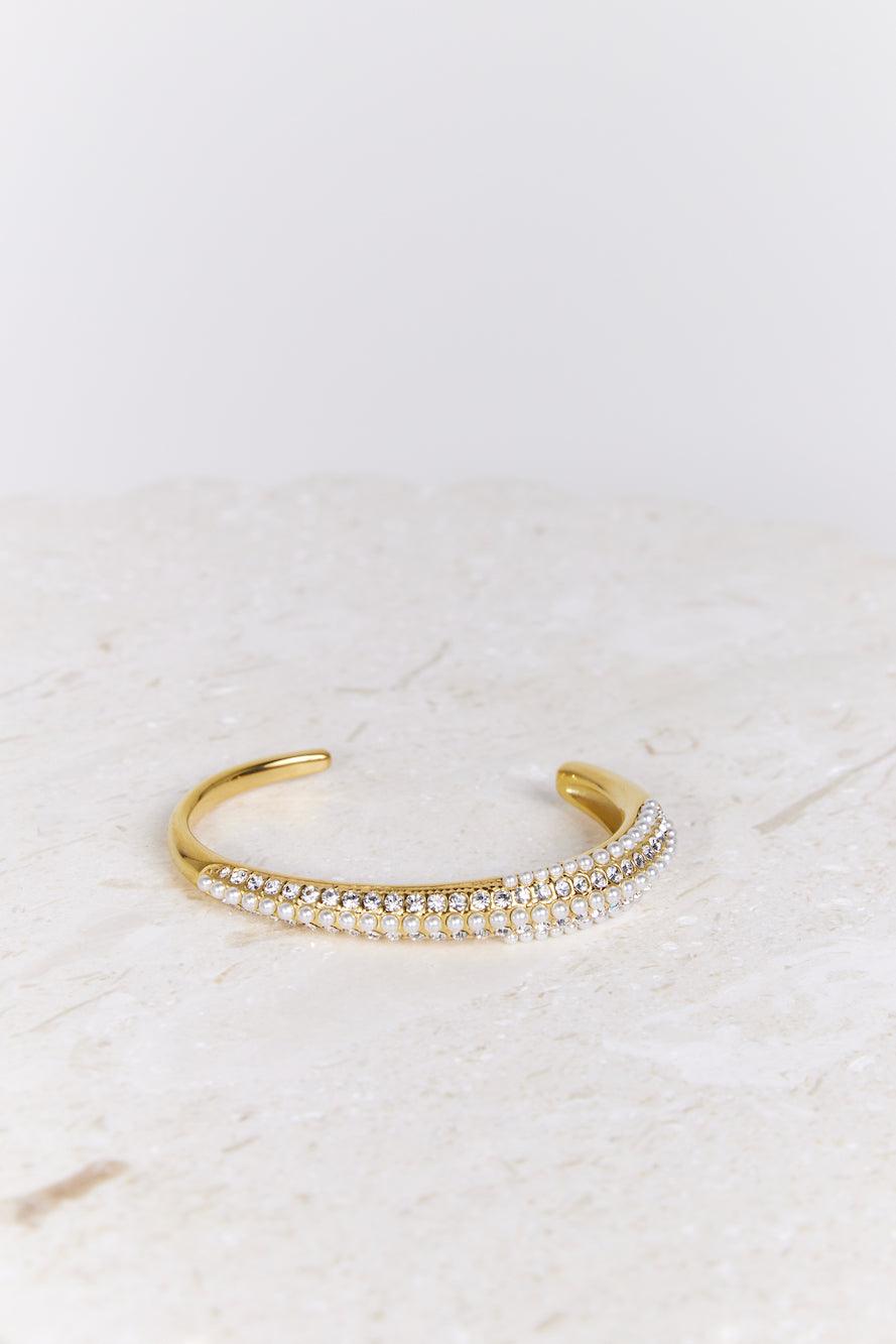18 karat forgyldt Desire Crystals armbånd i guld