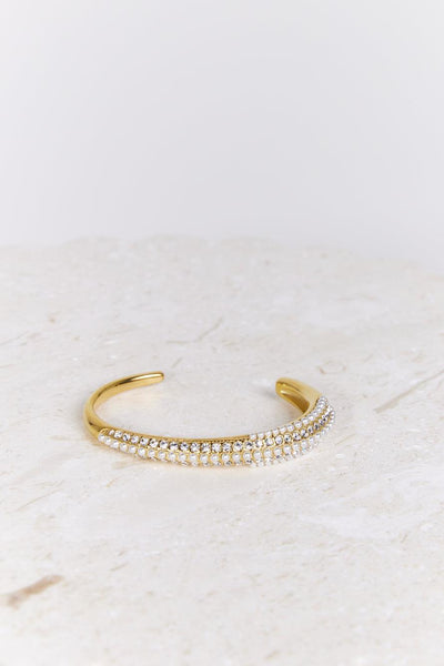 18 karat forgyldt Desire Crystals armbånd i guld