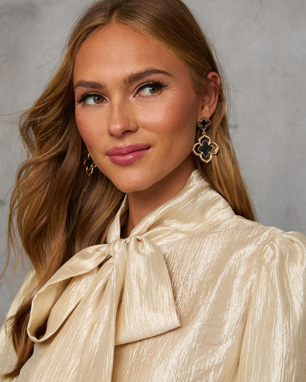 Delina Clover Drop øreringe