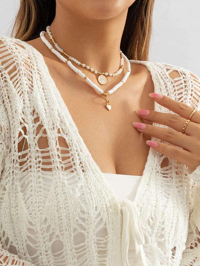 Boho Heart krystalhalskæde